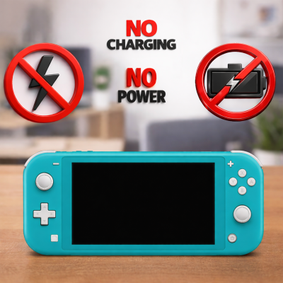 Nintendo Switch Lite Not Charging, Not Power On Repair