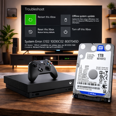 Xbox One X Hard Drive Repair