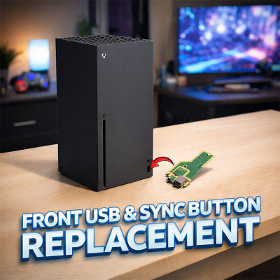 XBOX SERIES X  Front USB Port and Sync Button Repair